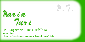 maria turi business card